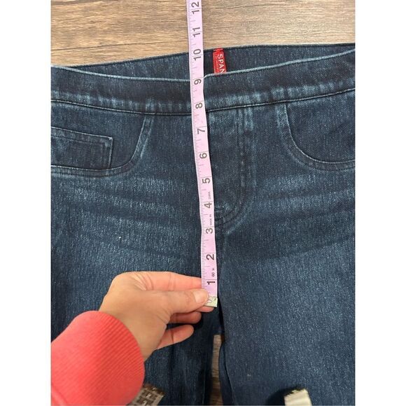 Spanx 5 Pocket High Rise Soft Knit Fabric Jean-Ish Ankle Leggings Blue Size S/P - Picture 9 of 12